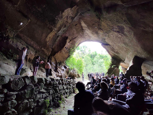 Foto dell'inaugurazione delle Grotte del Caglieron di Fregona
